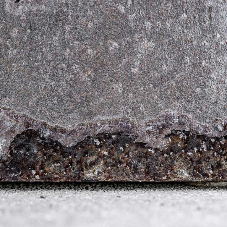 Rock Salt damage on concrete