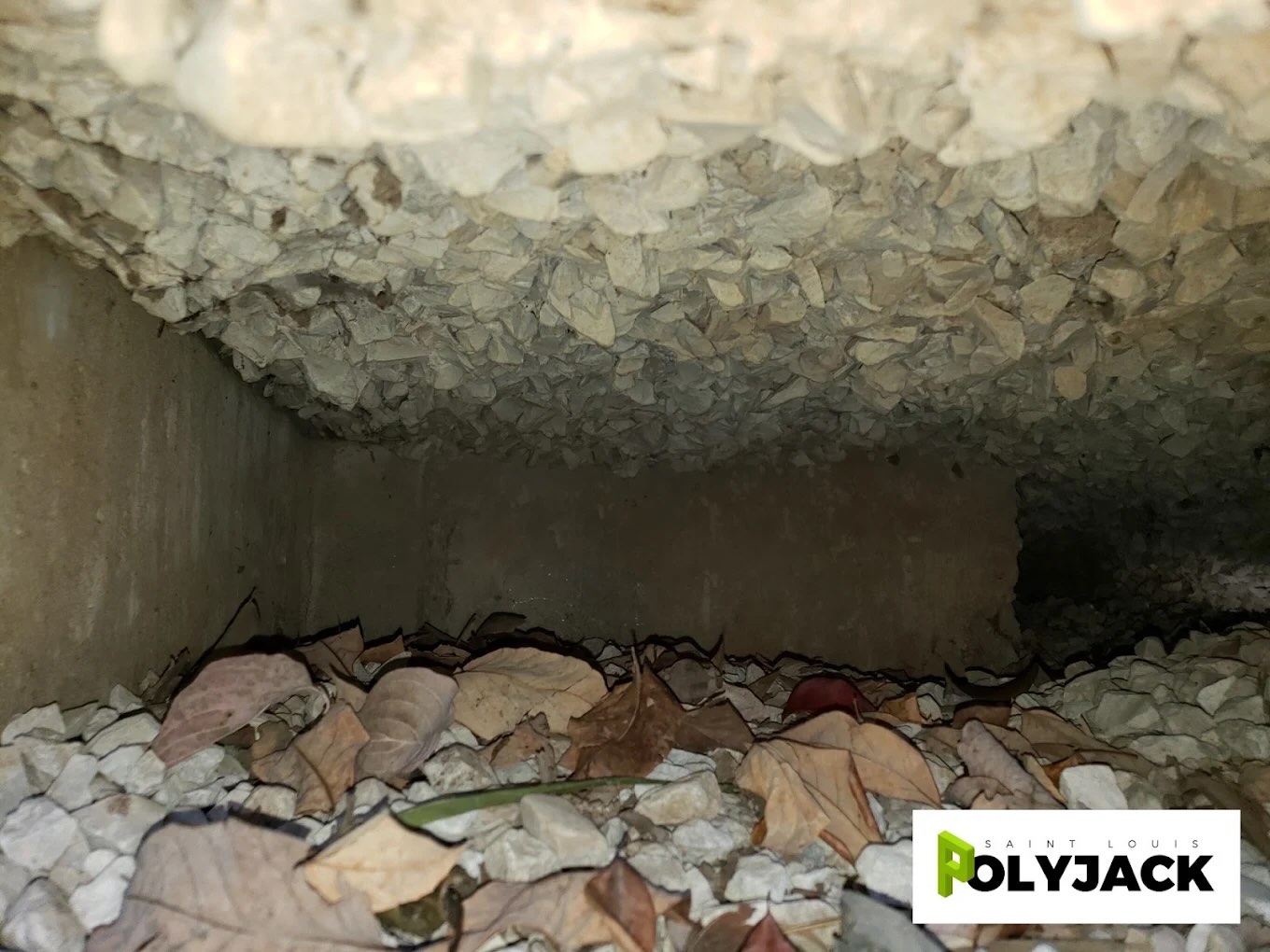 Void under concrete
