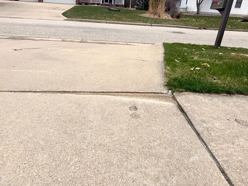 Sidewalk Concrete Lifting in University City, MO